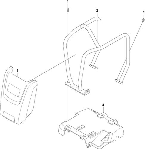 Husqvarna LF100 L, LF100 LAT Hatz Engine Plate