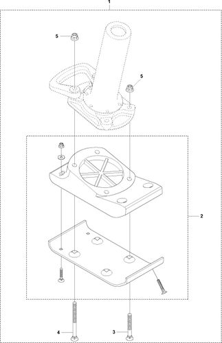 Husqvarna LT5005 Foot 150mm Repair Kit