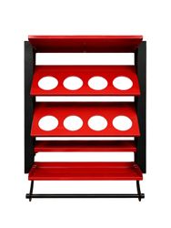 Image Title: Sealey 8 Can Spray Can Holder Wall Mounted Aerosol Storage Rack-1