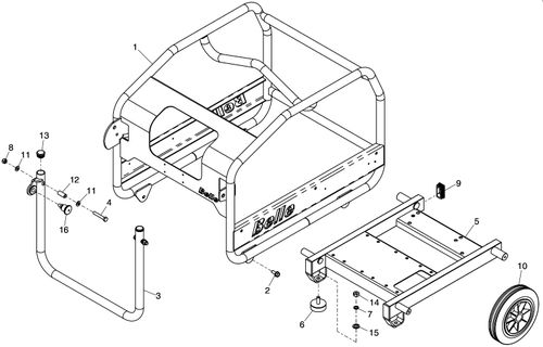 Belle Major 30 - 140 Chassis Assy