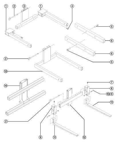 Adjust. Carrier Assy W/ Decals