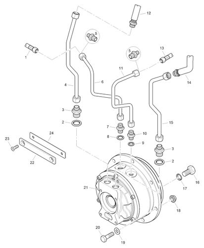 New Mecalac MBR71 Hd Hydraulics, Drive Motor & Hoses