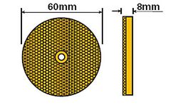 Round Reflector - Amber - Bolt On
