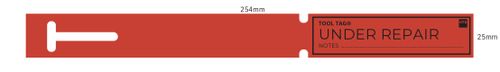 Tool Tag® Hire Labels - Red | Roll Of 100