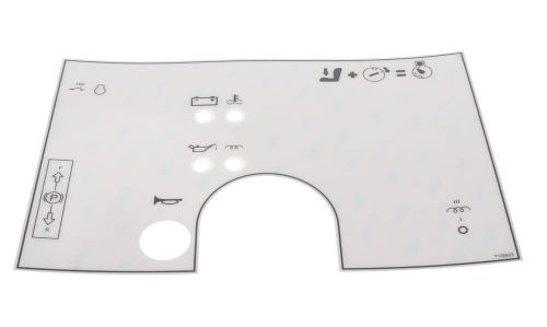 Mecalac Ta 1 Dashboard Decal (No Lights) OEM Number: T136833