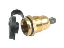 Jack Plug Socket & Cap (Metal) (HEL1824)