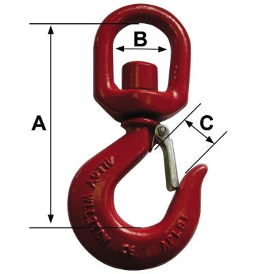 Swivel Eye Hooks With Safety Catch