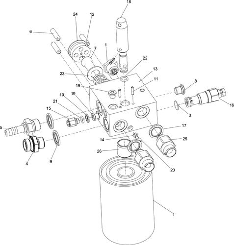 Hydraulic Block LP 9-20 Petrol