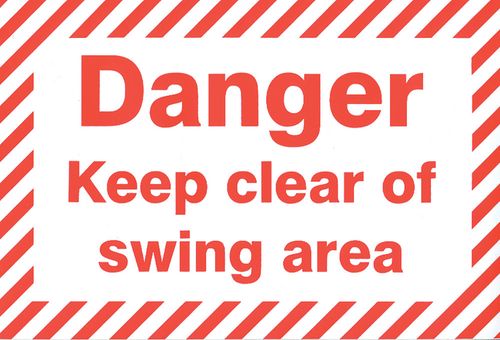 Danger Swing Area Label