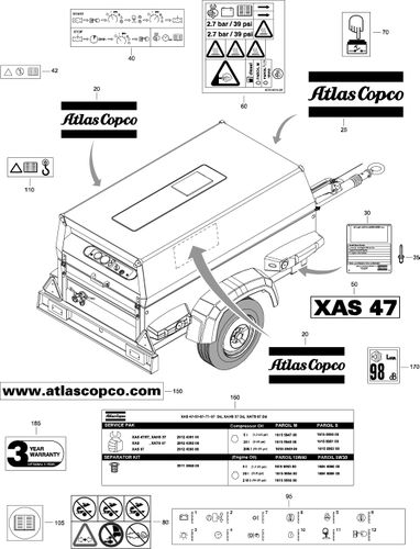 XAS90 Dd Markings For Steel Canopy