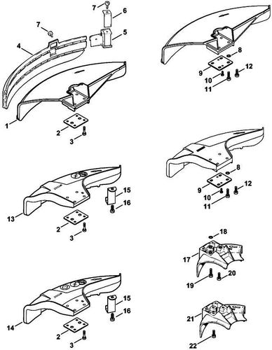 Stihl FS400 Deflector Parts