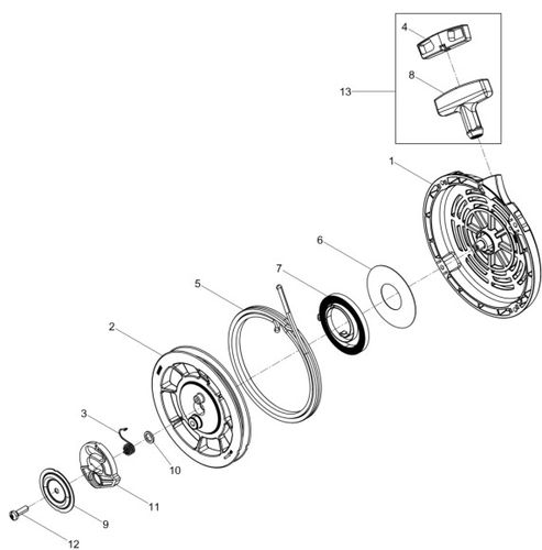 Wacker Neuson BH65 Recoil Parts