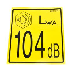 Benford Terex Decal - Noise Lwa 104 OEM; 8002-2341 (HMP1002)