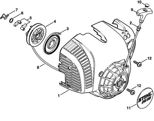 Stihl BG86C-E Recoil Starter Standard Type