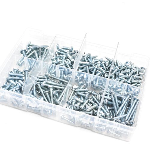 Self Tapping Screws Pzd Pan Head Sizes 8-12 | Assortment Box Of 330
