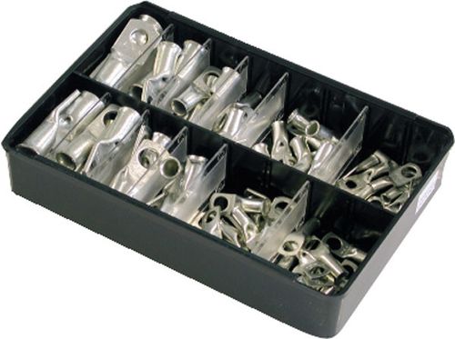 Copper Tube Terminals (Cable Lugs) | Assortment Box Of 80