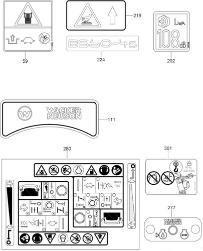 Wacker BS60-4as Decals