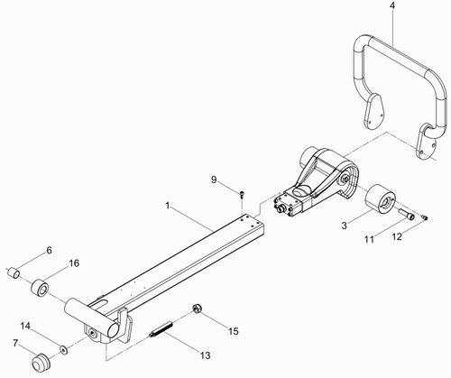 DPU2540H Handle Centre Pole