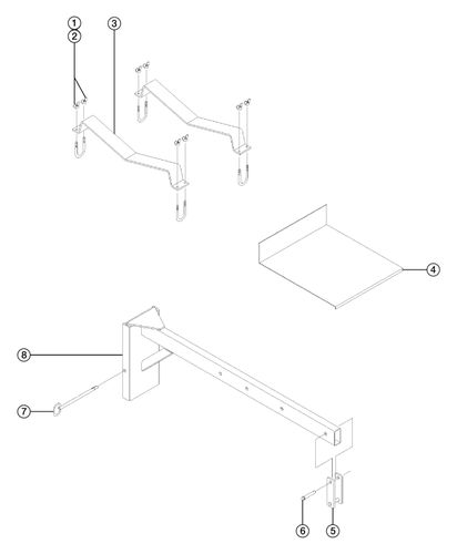 Genie Sla Pipe Cradle, Load Platform & Boom Arm