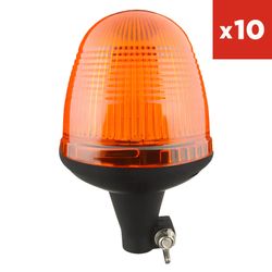 Amber LED Flexi Spigot Mount Beacon 12/24V – JCB 334/E6871 – Box of 10