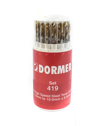 Dormer Hss Jobber Metric Twist Drill Set 19Pc