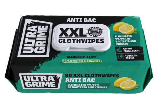 Ultragrime Anti-Bac XXL Wipes 100 Pack