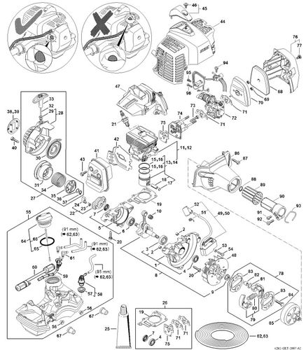 Stihl HL92C Engine Parts (Serial No. 517128941>)