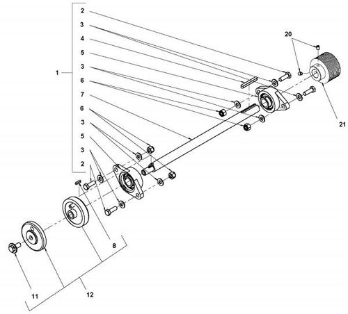 Husqvarna FS400LV Blade Shaft