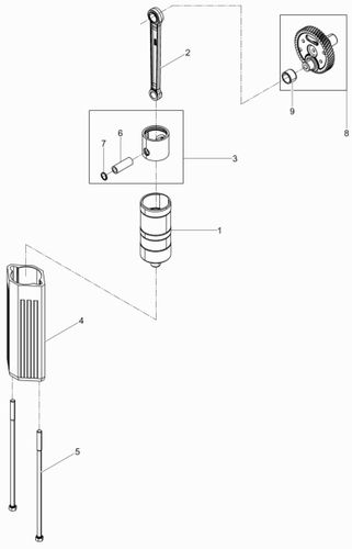 Wacker Neuson BH55Rw 32X16 Striking Mechanism - Guide Cylinder