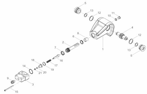 DPU2540H Handle Centre Pole Head