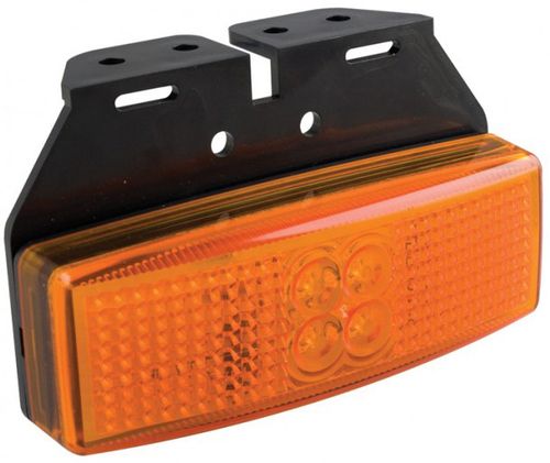 12/24 Amber LED Lamp & Bracket