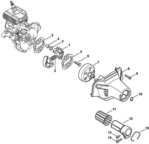 Stihl HL94C Clutch & Fan Housing Parts (Up To Serial No. 514368761)