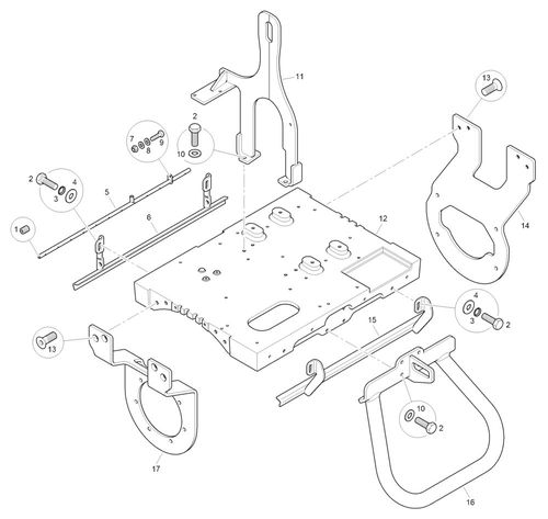 New Mecalac MBR71 Hd Main Frame & Fittings