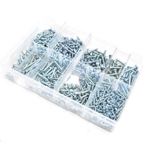 Self Tapping Screws Pzd Pan Head Sizes 4-10 | Assortment Box Of 700