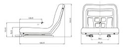 Narrow Pan Seat (HTL2973)