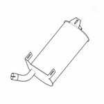 Terex Exhaust Silencer 1 Tonne OEM: 1595-1435 (HMP0380)