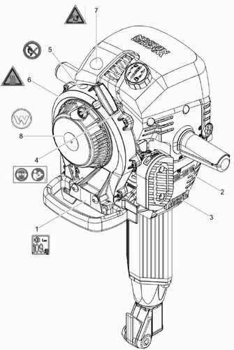 Wacker BH23 Decals