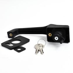 Terex Mecalac Bonnet Release Handle OEM; 1736-1298 (HTL2156)