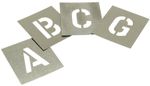 102mm Zinc Stencils Set Letters