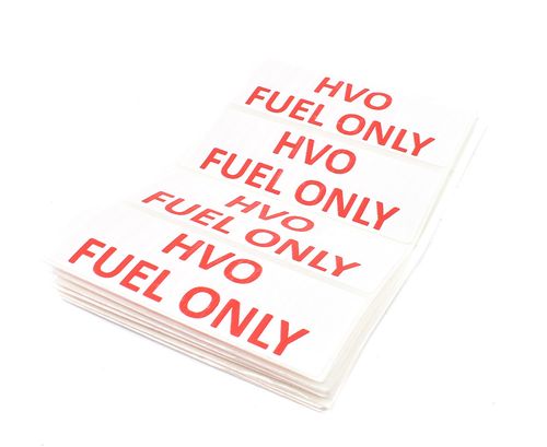 Hvo Fuel Only Label 50Pk