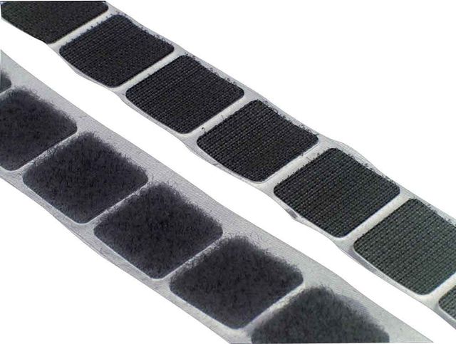 Velcro Squares - Velcro Squares Hook 25 X 25mm Black