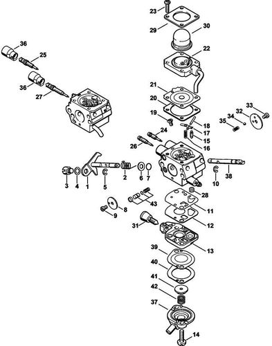Stihl FS100 Carburettor C1Q-S174 Parts