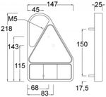 Left Hand LED 10-30V Vertical Combi Lamp (HEL0911)