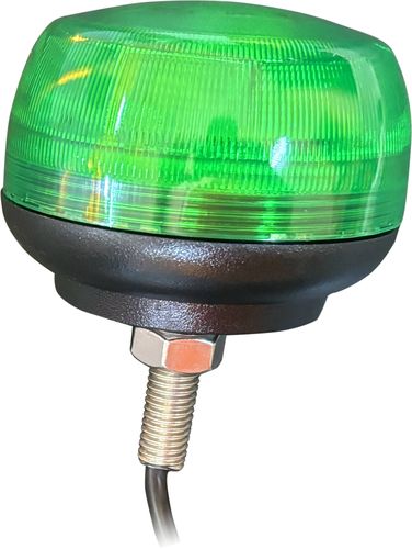 Mini LED Beacon Single Bolt - Green