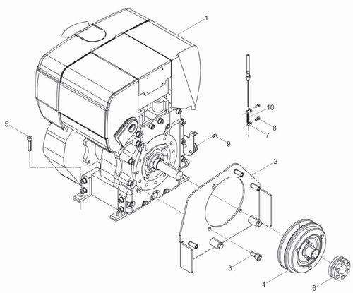 Wacker Neuson DPU3050H Engine & Clutch