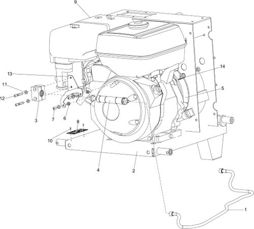 Engine Honda GX270Qxb7