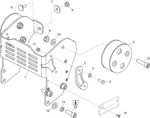 Belle RTX 74 AV Mount Assembly