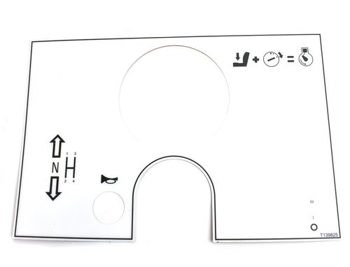 Terex Ta6 Dash Console Decal OEM: T139825