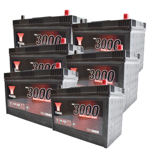 Heavy Duty Battery For JCB OEM: 729/10669 | Pack Of 6