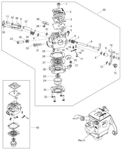 Wacker BS50-2Plus Carburettor